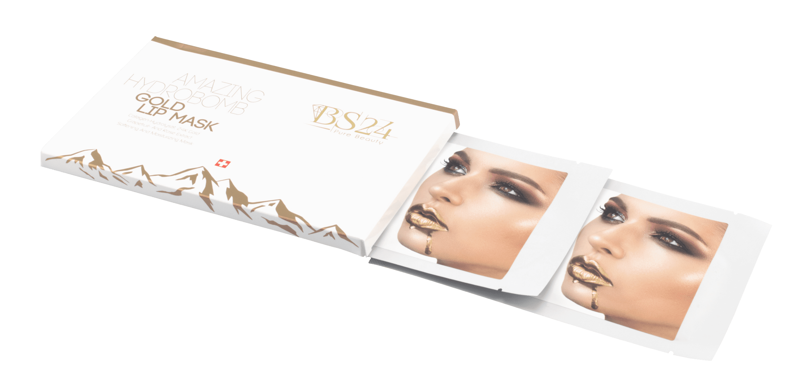 BS24 Amazing Hydrobomb Gold Lip Mask