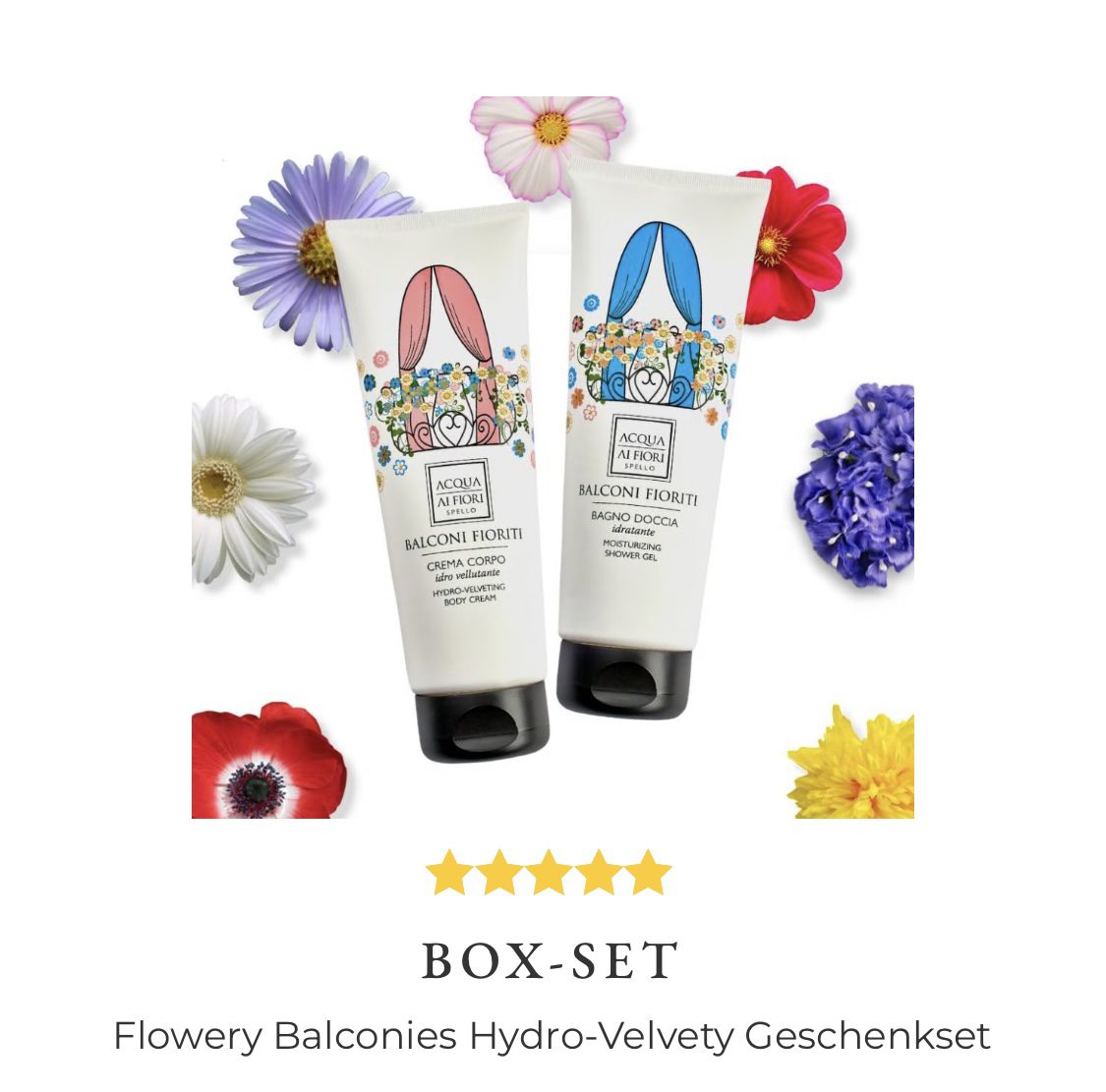 ACQUA AI FIORI DI SPELLO Balconi Fioriti Body-Geschenkbox