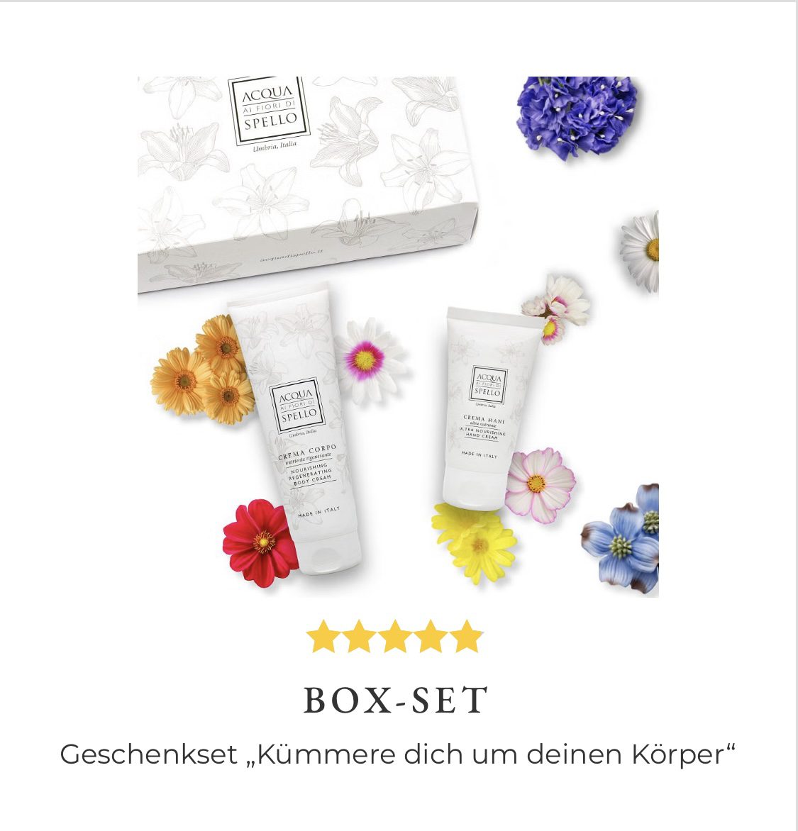 ACQUA AI FIORI DI SPELLO Geschenbox Hand-und Body Cream